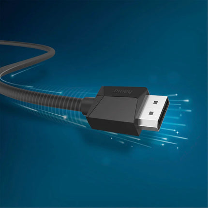 Hama DisplayPort Video Monitor Cable, 4K UHD, DP 1.2 (1.5 Metre)