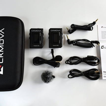 Maplin CKMOVA VOCAL X V1 Ultra Compact 2.4GHZ Dual Channel Wireless Microphone System with 1x Transmitter & 1x Receiver