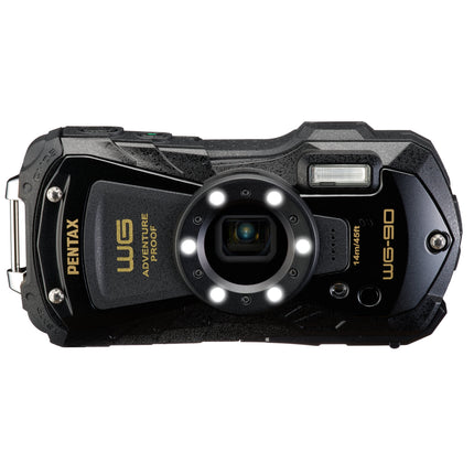 Pentax WG-90 16MP 5x Zoom Tough Compact Camera - Black