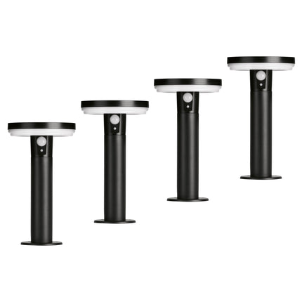 4lite Antheia IP54 Die-Cast Aluminium LED Solar Garden Spike Light with Built in PIR Motion Sensor