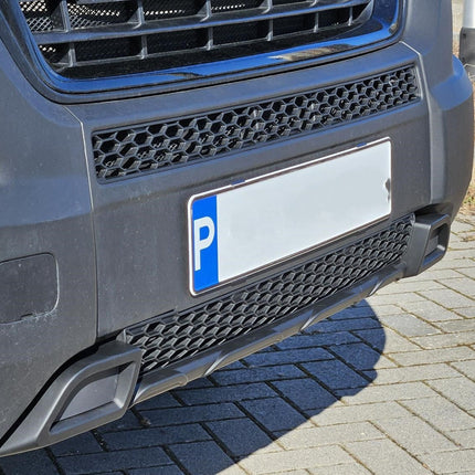 For Fiat Ducato Lower Bumper Honeycomb Grille - Matte Black | Van-X