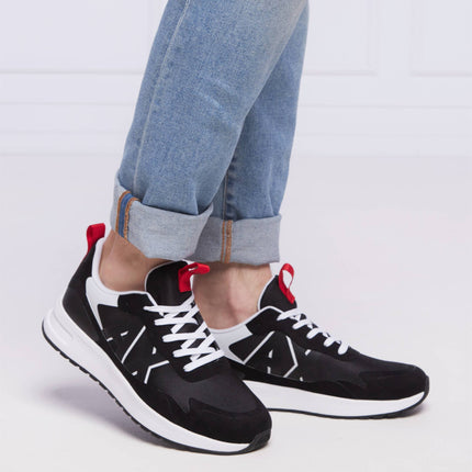 UK 12 Armani Exchange XUX114 XV514 Men’s Black Sneakers – EU 45