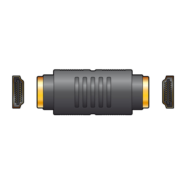 AV:Link 4K UHD HDMI Coupler Adapter Female Socket to Socket, Gold Plated