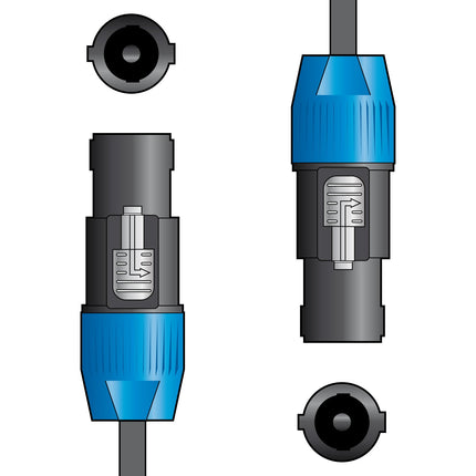 Citronic Speakon Plug to Speakon Plug Speaker Audio Lead 1.5m