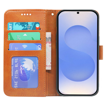Samsung Galaxy S26 Series Book Flip Case Leather Wallet