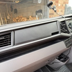 For VW T6.1 Glove Box Magnetic Lid Cover – OEM Textured Finish for Volkswagen Transporter Vans, Campervans