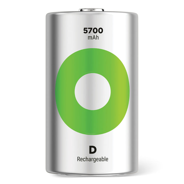 GP Recyko D Size 3000mAh Rechargeable Batteries - Pack of 2