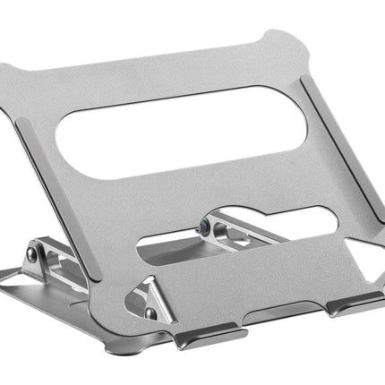 ProperAV Aluminium Construction Fully Adjustable Laptop or Tablet Stand - Silver
