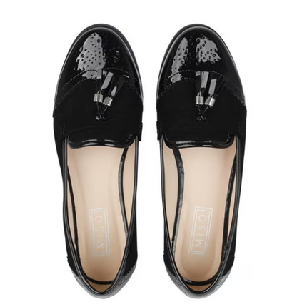 UK 3 Miso Tasha Classic Loafer Women’s Shoes with Tassel – EU 36