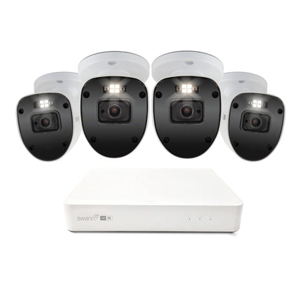 Swann AdvancedX 5MP 1TB 8-Channel Wired PoE NVR CCTV with 4 Bullet Camera Kit