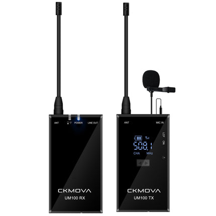 Maplin CKMOVA UM100 UHF Wireless Microphone Kit with 1x Transmitter & 1x Receiver