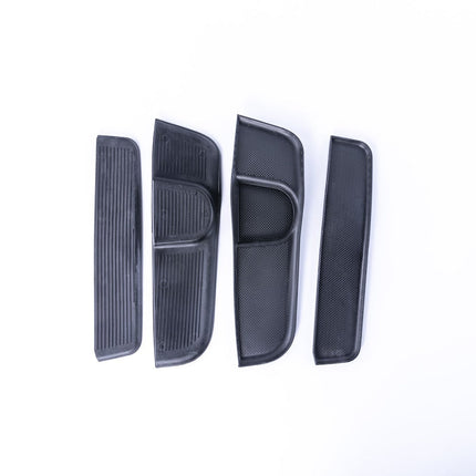 For VW T6 Rubber Door Pocket Inserts – Black Mat Set, Direct Fit | Van-X
