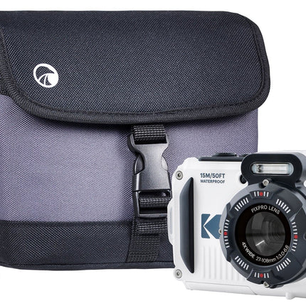 Kodak PIXPRO WPZ2 Waterproof 16MP 4x Zoom Tough Compact Camera - White