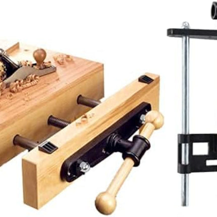 10.5" Steel Front Bench Vise – Heavy Duty Table Clamp for Woodworking & More