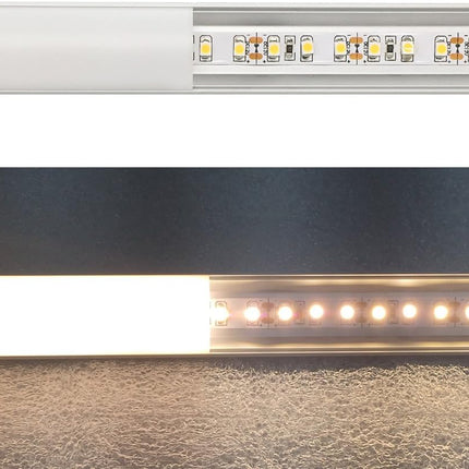 LED Aluminum Profile V Shape 3.3ft Silver Thicker Channel 5 Pack LightingWill