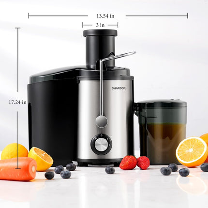 Juicer Machine 800W 3 Speed Control Stainless Steel Extractor SHARDOR