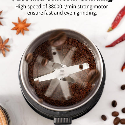 Electric Coffee Grinder 75g with Removable Stainless Steel One Bowl SHARDOR