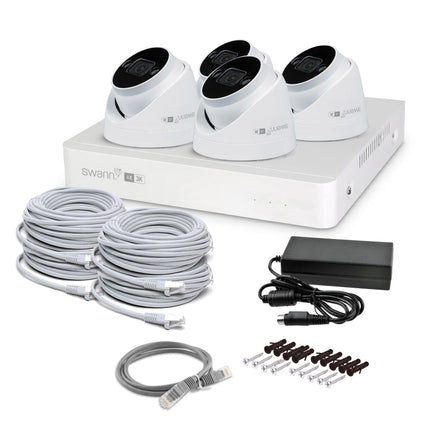 Swann AdvancedX 5MP 1TB 8-Channel Wired NVR CCTV with 4 Dome Camera Kit