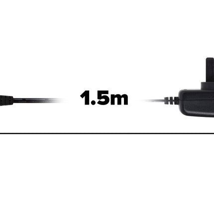 Maplin UK Switching Power Supply 12V DC 2 Amp 24W 2.5 x 5.5 x 12mm Plug - 1.5m Cable