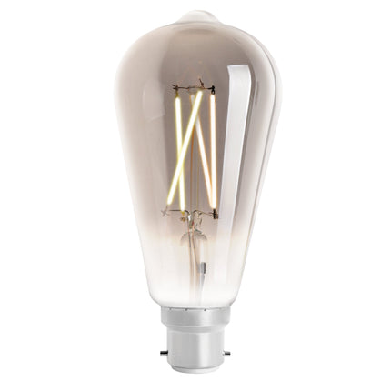 4lite WiZ Connected ST64 Smoky White WiFi LED Smart Bulb - B22 Bayonet
