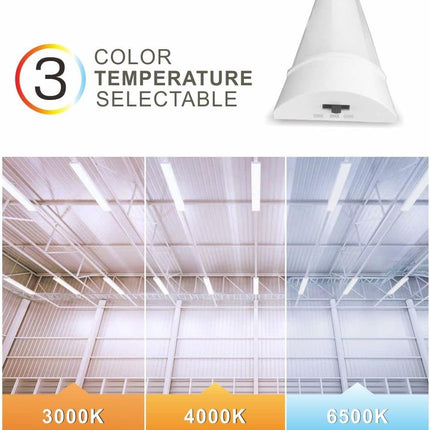 Sundertech 4FT LED Batten Light, 3750lm, 3 Color Temperature Options