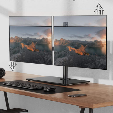 Dual Monitor Stand 13 to 32 Inch Freestanding Dual Arm Adjustable ErGear