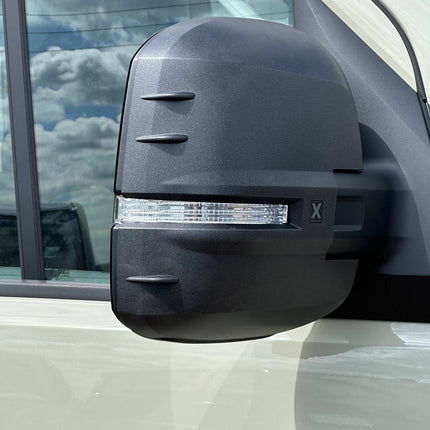For VW Crafter New Shape Mirror Covers -  Set of 2 - Hammerite | Van-X