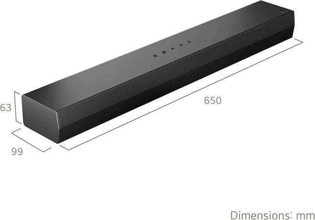 LG US20A SOUNDBAR 2.0 WIRELESS BLUETOOTH 5.3 COMPACT 50W HDMI USB PORT BLACK