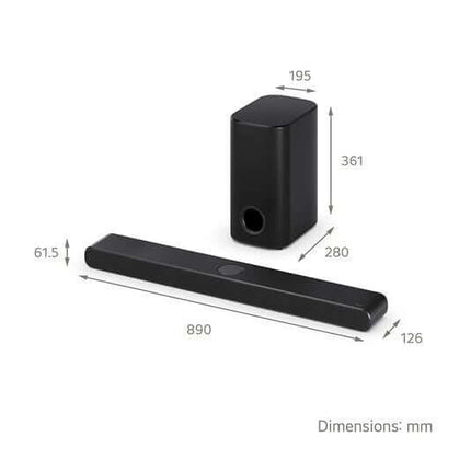 LG US77TY SOUNDBAR HOME CINEMA 3.1.3 WIRELESS SUBWOOFER 4K DOLBY ATMOS RRP £899