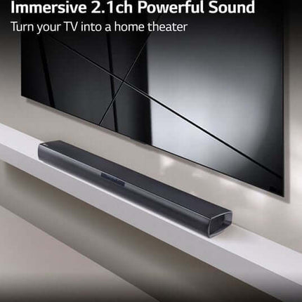 LG SQC1 SOUNDBAR 2.1 160W BLUETOOTH 4.0  COMPACT WIRELESS SUBWOOFER OPTICAL USB