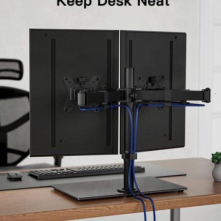 Dual Monitor Stand 13 to 32 Inch Freestanding Dual Arm Adjustable ErGear