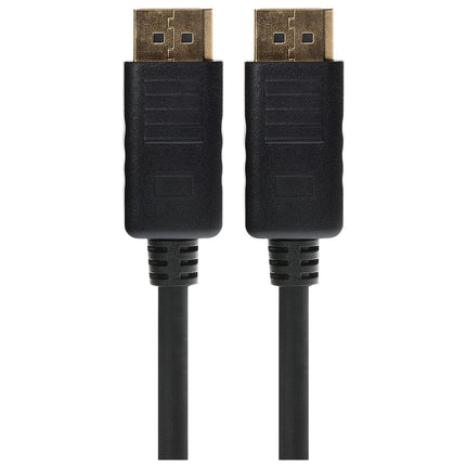 Maplin Lockable 4K Ultra HD DisplayPort Cable - Black, 1m