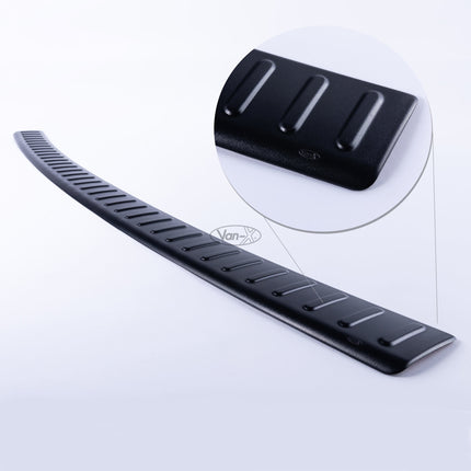 For VW T6 Transporter Multivan Barndoor Plastic Rear Bumper Protector in Black
