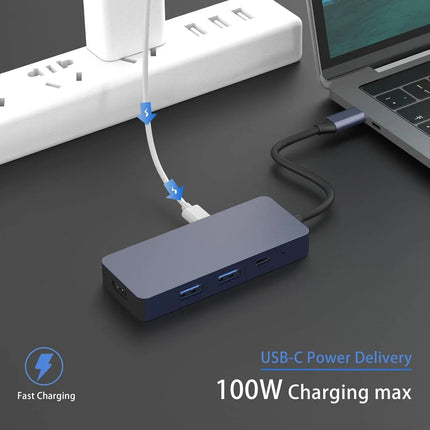7-in-1 USB C Docking Station with 4K HDMI SD/TF Reader USB for Mac Windows Linux