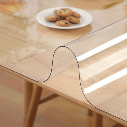 Clear Table Protector 60x60cm Transparent PVC 2mm Thick Table Pad Yanen