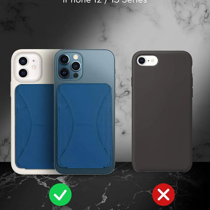 Folding iPhone Magnetic Wallet & Portable iPhone Stand 2 in 1 Card Holder - Blue