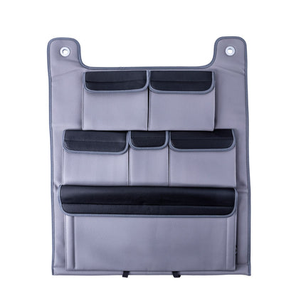 For Ford Transit Custom Double Back Seat Organiser (Grey with Black Lids)