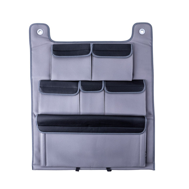 For Ford Transit Custom Double Back Seat Organiser (Grey with Black Lids)