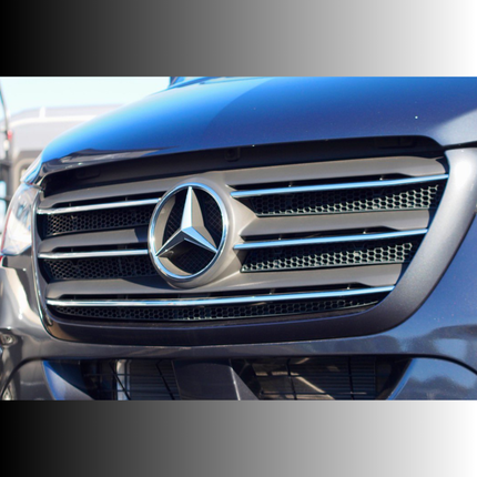 For Mercedes Sprinter Dodge 907 Honeycomb Upper Grille Mesh Set - 5 Piece Kit | Van-X