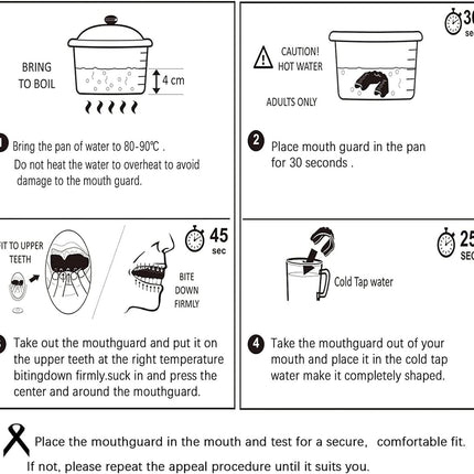 Football Mouth Guard Adult Youth Sports Mouthguard with Strap 4 Pack Multisport