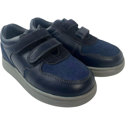 Boys Leather Trainer Shoes Double Strap UK 3 EU 36 Comfortable Tritt Ryna