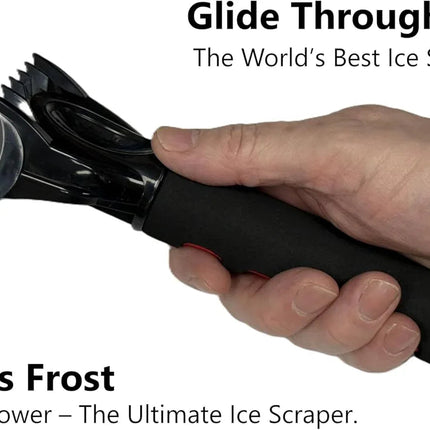 Car Ice Scraper 2 In 1 Premium Head For Clearing Ice & Snow A Winter Essential