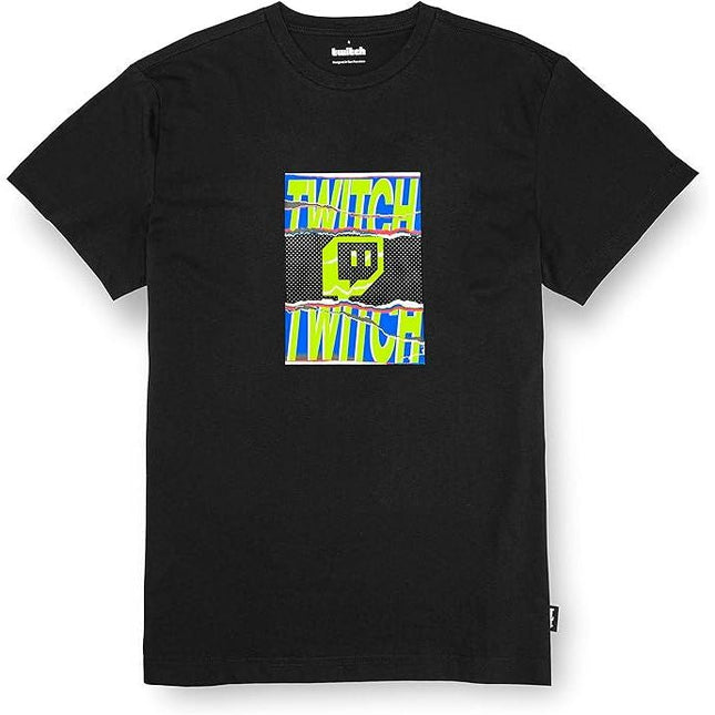 TWITCH Graphic T-Shirt, Regular Fit, 100% Cotton, Black