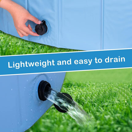 Dog Pool Foldable Pet Bath Tub Durable Outdoor Paddling Pool