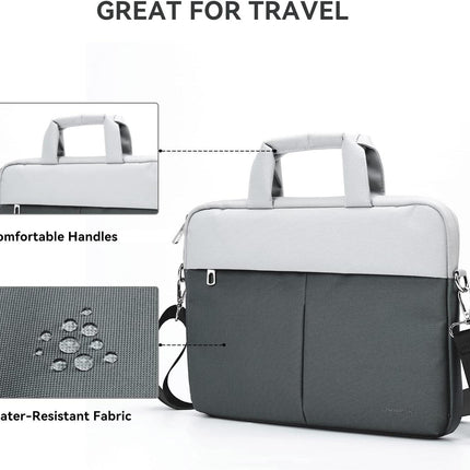 Waterproof 14-Inch Laptop Bag with Adjustable Strap for MacBook Pro and Surface
