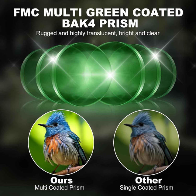 Compact 8x21 Binoculars with BAK4 Prism for Bird Watching & Outdoor Use