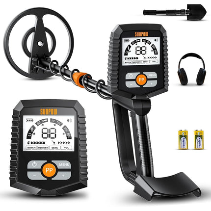 Metal Detector Waterproof Gold Detecting LCD Display 4 Modes SUNPOW
