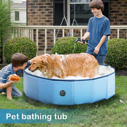Dog Pool Foldable Pet Bath Tub Durable Outdoor Paddling Pool