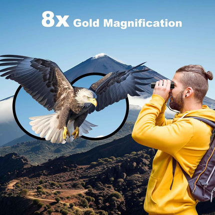 Compact 8x21 Binoculars with BAK4 Prism for Bird Watching & Outdoor Use