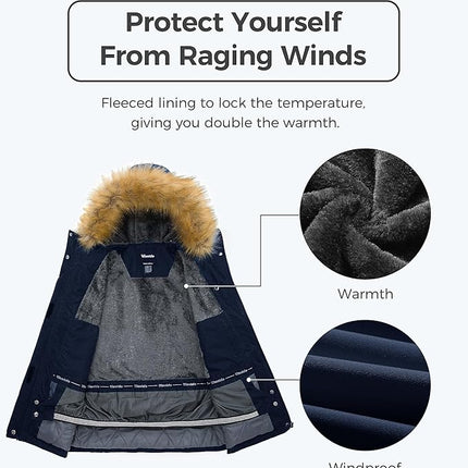 Womens Jacket Waterproof Winter Coat Ski Snowboarding Size S Wantdo